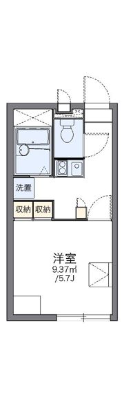 レオパレス彩の杜の間取り画像
