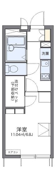 レオパレスこかげの間取り画像
