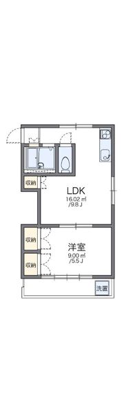 レオパレス大宮第19の間取り画像