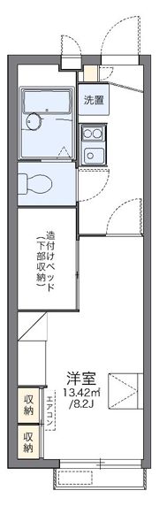 レオパレス武蔵野第3の間取り画像