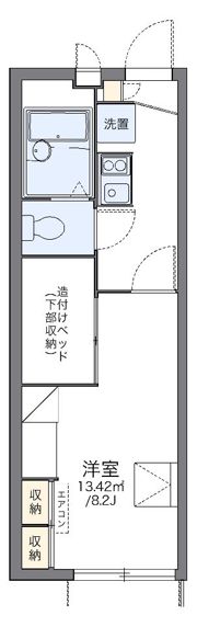 レオパレス武蔵野第3の間取り画像