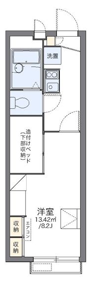レオパレス武蔵野第3の間取り画像