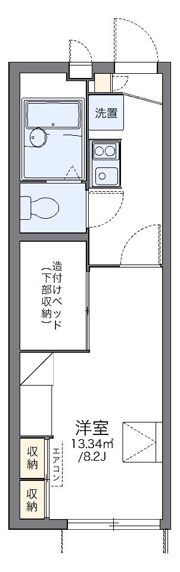レオパレス武蔵野第3の間取り画像