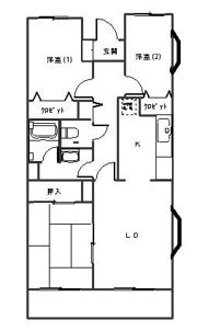 ダイヤモンドマンション2号館の間取り画像