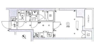 スカイコートパレス八丁堀の間取り画像