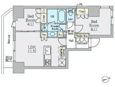 クレストコート上野の間取り画像