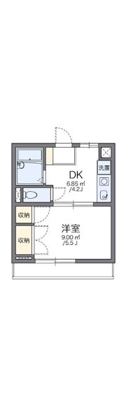 レオパレス新宿A館の間取り画像