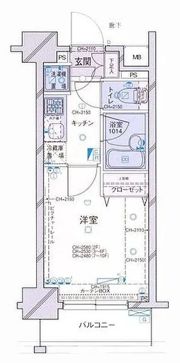 パレステュディオ銀座の間取り画像