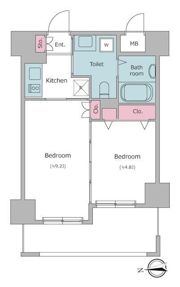 レジディア秋葉原の間取り画像