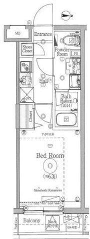 SHOKEN Residence川崎＜登戸WEST＞の間取り画像