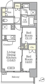 グランエール西日暮里の間取り画像