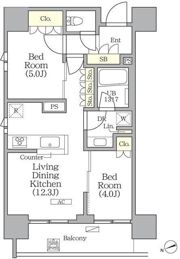 グランエール西日暮里の間取り画像