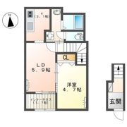 仮）館林市朝日町新築アパートの間取り画像