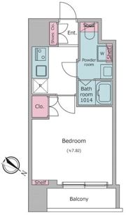 ラクラス日本橋浜町の間取り画像