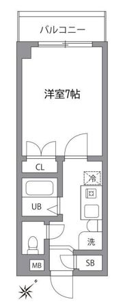 ハニーコートの間取り画像