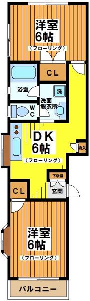 ハイフラット赤堤の間取り画像
