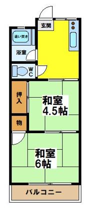 セキネハイツの間取り画像