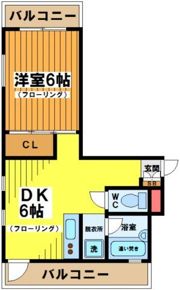 ハイウェル下北の間取り画像