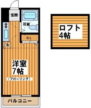 フラットハナタキの間取り画像