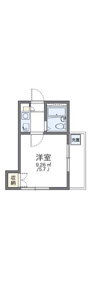 レオパレス落合の間取り画像