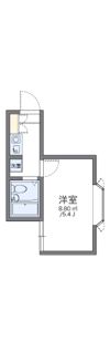 レオパレス西六郷の間取り画像