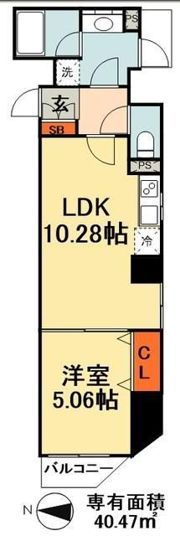 トレステラレジデンス入谷の間取り画像