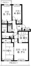 エスポワール松風台Ⅱ番館の間取り画像