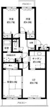 エスポワール松風台Ⅱ番館の間取り画像