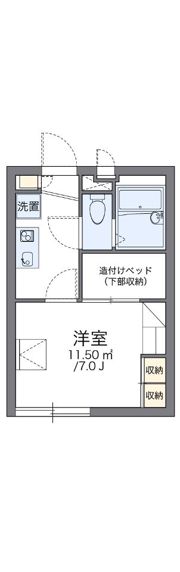レオパレスグリーンガーデン町屋の間取り画像