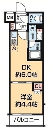 ハーモニーレジデンス中野NORTH ARAIの間取り画像
