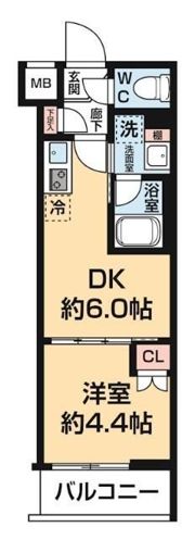 ハーモニーレジデンス中野NORTH ARAIの間取り画像