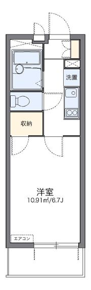 レオパレスベルファムの間取り画像