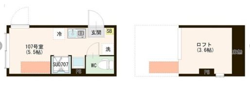 ハーモニーテラス早宮Ⅱの間取り画像