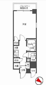 パレステュディオ御茶ノ水湯島駅前の間取り画像