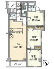 エクセルシオール馬事公苑の間取り画像