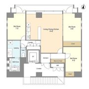 Qu4ttro Arca 九段（クアトロアルカ九段）の間取り画像