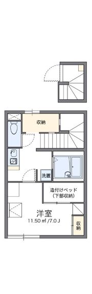 レオパレスプレアマールの間取り画像