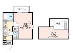 グランクオール都立家政の間取り画像