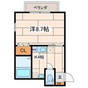 ユアーズBの間取り画像