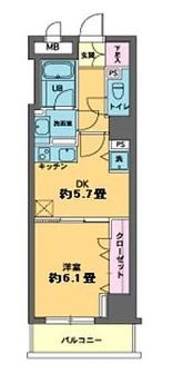 カスタリア新富町の間取り画像
