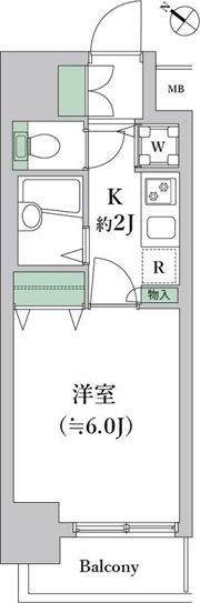トーシンフェニックス田町の間取り画像