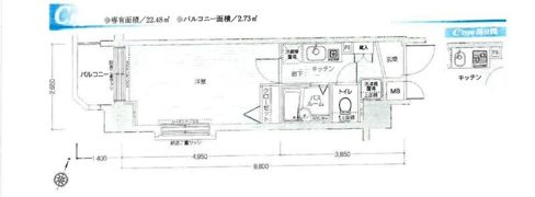 フェニックス幡ヶ谷弐番館の間取り画像