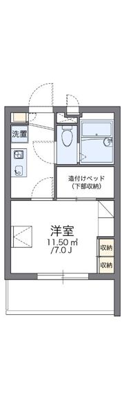 レオパレスEgawaの間取り画像