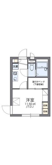 レオパレスカンナの間取り画像