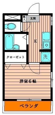 深尾マンションの間取り画像
