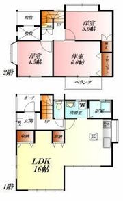 久下戸建の間取り画像