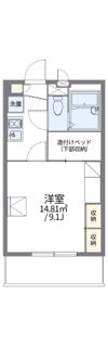 レオパレスコート ヤヒロ Ⅱの間取り画像