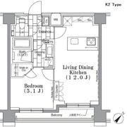 ONE ROOF FLAT TSUKISHIMAの間取り画像