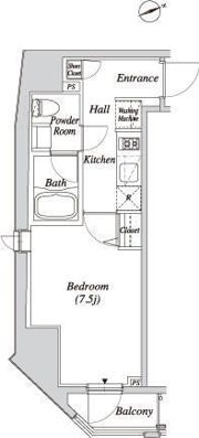 クレセント虎ノ門新橋の間取り画像