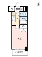スカイコート日本橋浜町の間取り画像